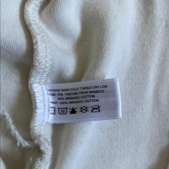 Cream Goumi viscose made from bamboo and organic cotton sleep&play footie, 3-6M - Picture 14 of 16